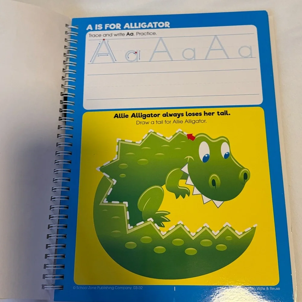 Kindergarten Write & Reuse Activity Book NWOT